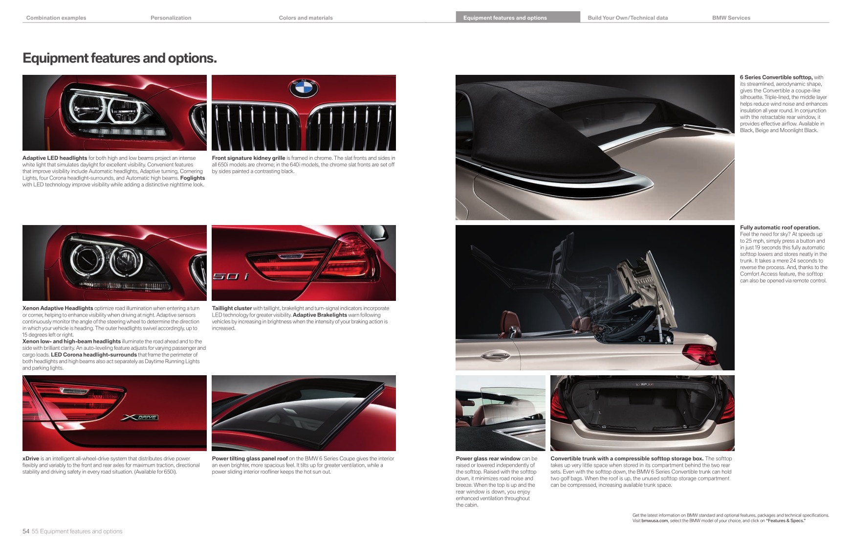 2013 BMW 6-Series Brochure Page 29